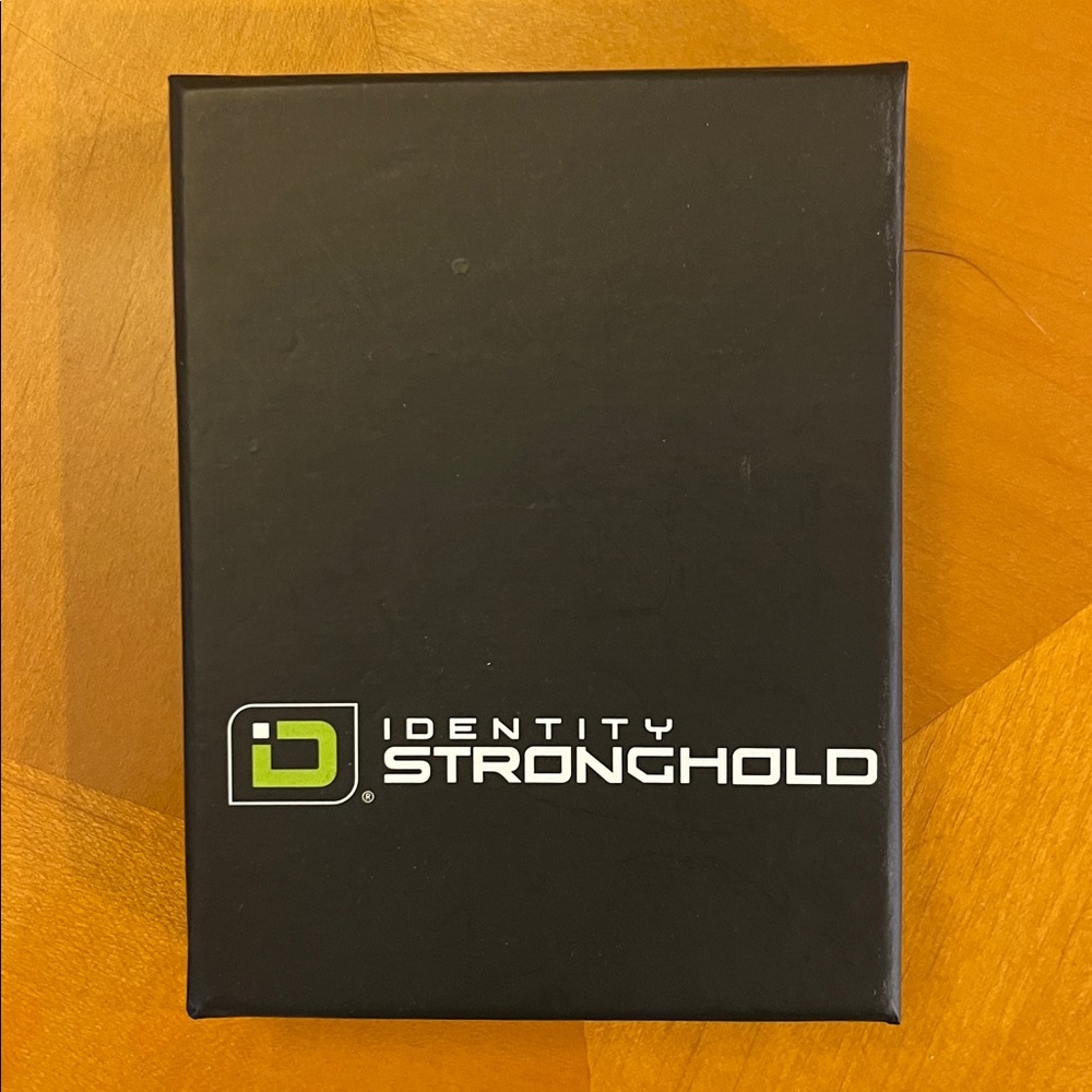 ID Stronghold Vegan Leather RFID Blocking Mini Wallet Brown Croc Embossed NEW - Picture 7 of 8